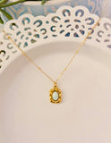 Antique White Opal Necklace