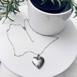 SM Heart Locket Necklace