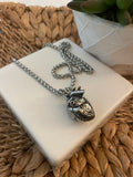 Stainless Steel Heart Pendant Necklace