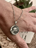 Sun & Moon Pendant Crescent Charm