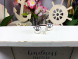 Silver Ball Stud Earrings