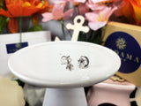 Moon and Star Stud Earrings