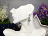 Double Halo Cubic Zirconia Earrings