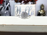 Round Cluster Cubic Zirconia Ring