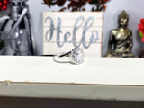 Round Cluster Cubic Zirconia Ring