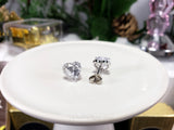 Heart Clear Cubic Zirconia Earrings