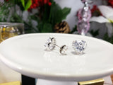 Heart Clear Cubic Zirconia Earrings