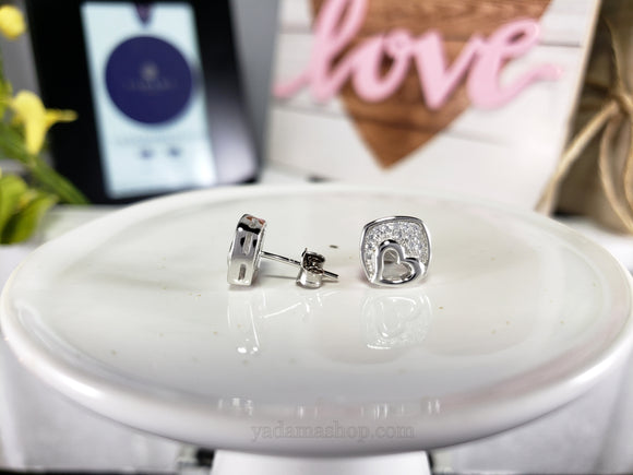 Heart Cubic Zirconia Earrings